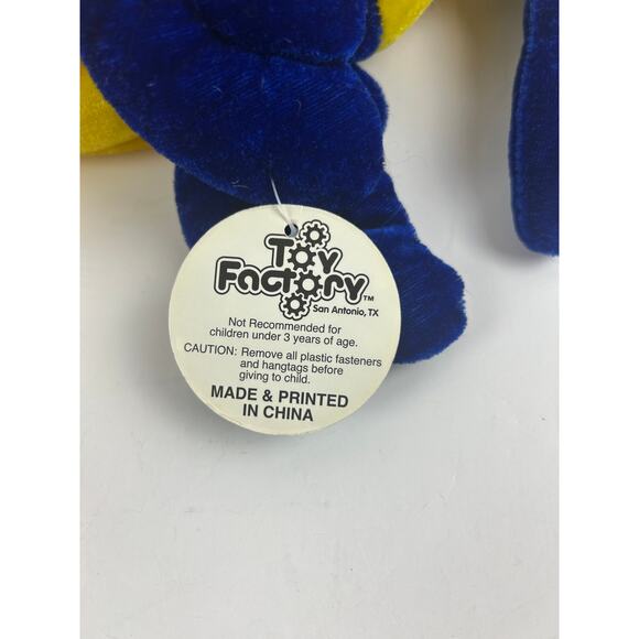 Toy Factory Multicolor Fish Plush Blue Yellow Red 14" Stuffed Animal - Picture 3 of 11